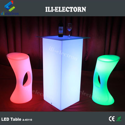 Modernas mesas de móveis com LED RGB com bateria de lítio recarregável