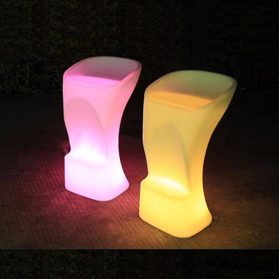 Cadeira de bar iluminada LED de design moderno colorido RGB