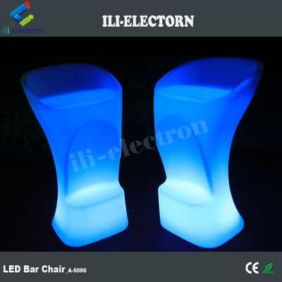 Cadeira de bar iluminada LED de design moderno colorido RGB