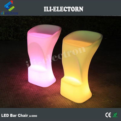 Cadeira de bar iluminada LED de design moderno colorido RGB