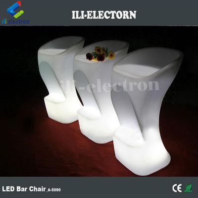 Cadeira de bar iluminada LED de design moderno colorido RGB