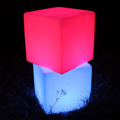 IP65 resistente à água luz LED exterior de cubo 16 cores mudando para banquinhos de jardim