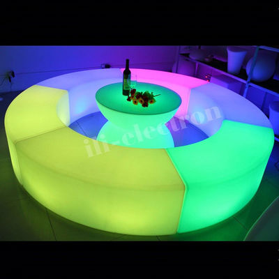 Mobiliário de luz LED de mudança de cor, cadeira de salão recarregável LED OEM
