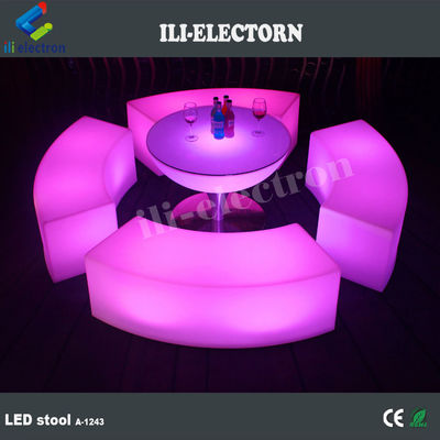 Mobiliário de luz LED de mudança de cor, cadeira de salão recarregável LED OEM