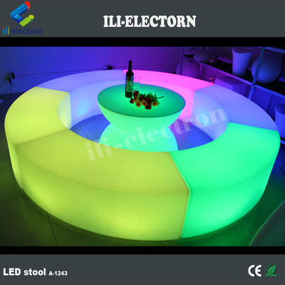 Mobiliário de luz LED de mudança de cor, cadeira de salão recarregável LED OEM