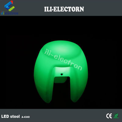 Móveis coloridos com luz LED, barra empilhada banquinho iluminado recarregável