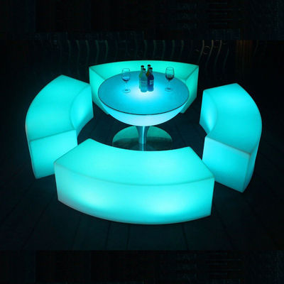 Mobiliário de LED recarregável com mudança de cor