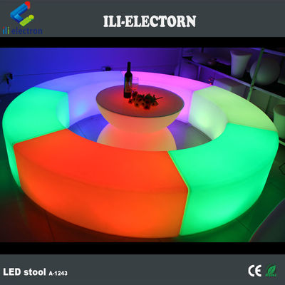 Mobiliário de LED recarregável com mudança de cor