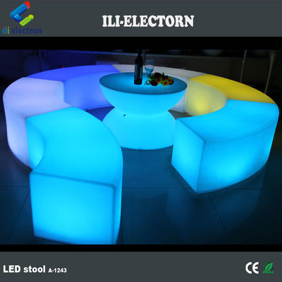 Mobiliário de LED recarregável com mudança de cor