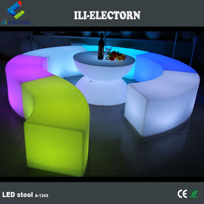 Mobiliário de LED recarregável com mudança de cor