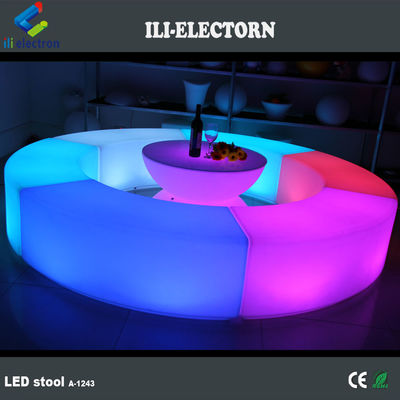 Mobiliário de LED recarregável com mudança de cor