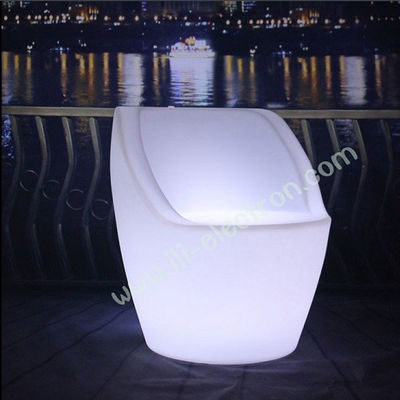 Multicolor brilhante portavel recarregável iluminado LED cadeira de festa
