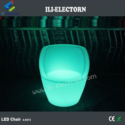 Multicolor brilhante portavel recarregável iluminado LED cadeira de festa