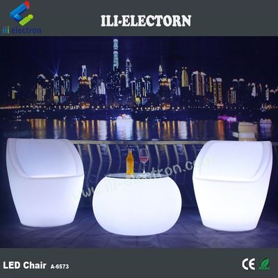 Multicolor brilhante portavel recarregável iluminado LED cadeira de festa