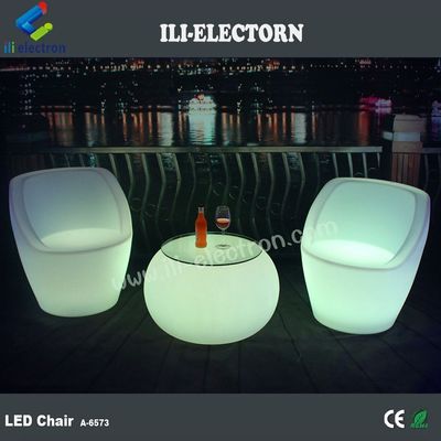 Multicolor brilhante portavel recarregável iluminado LED cadeira de festa