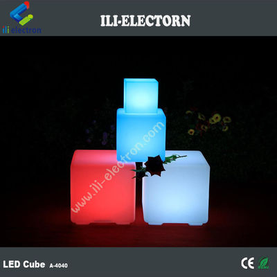 LED iluminado banco cubo cadeira cubo