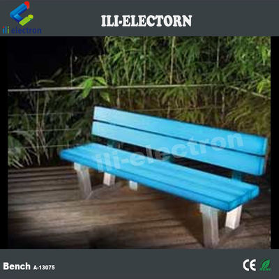 16 cores de plástico iluminado led móveis de jardim de bancada exterior