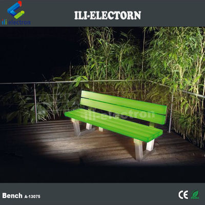 16 cores de plástico iluminado led móveis de jardim de bancada exterior
