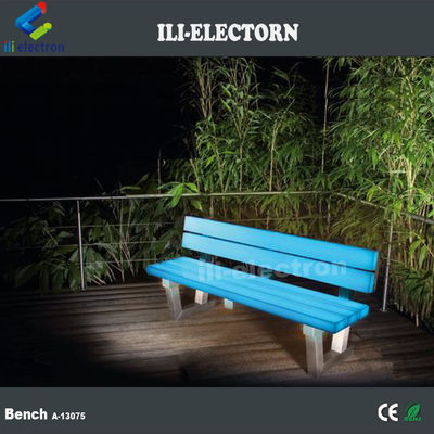 16 cores de plástico iluminado led móveis de jardim de bancada exterior