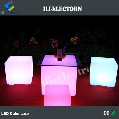 PE plástico que muda de cor iluminado Solid LED Glow Cubes