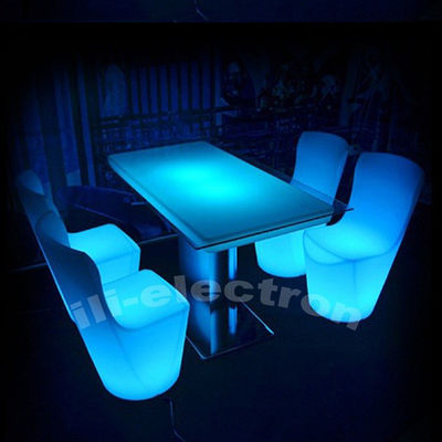 Mobiliário LED Cadeira de jantar LED multicolor