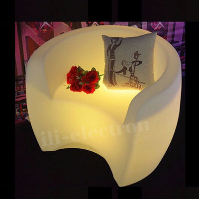 iluminação LED de luxo restaurante sofá sentado