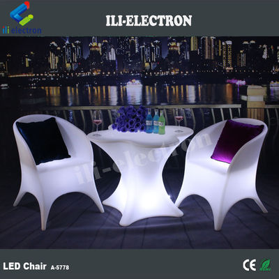 Modern Glow LED Light Up Cadeiras 16 Cores mudando para bar de discoteca