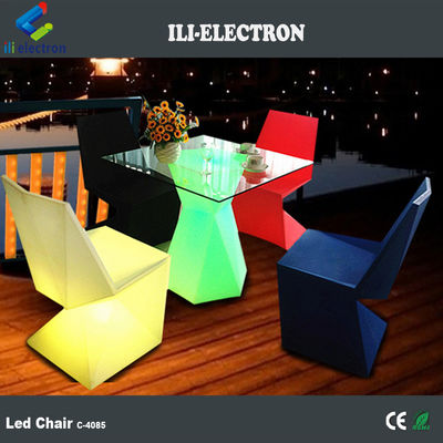 Cadeiras de iluminação LED de plástico personalizadas