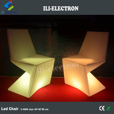 Cadeiras de iluminação LED de plástico personalizadas