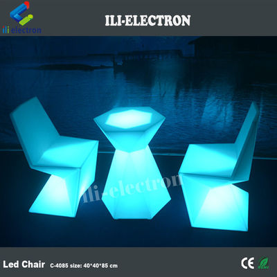 Cadeiras de iluminação LED de plástico personalizadas