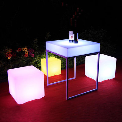 Cubo de luz LED exterior de plástico ecológico