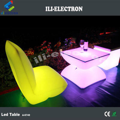 Mobiliário exterior à prova d'água, recarregável, iluminado a LED