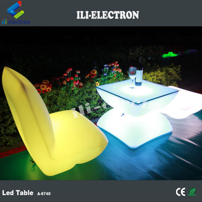 Mobiliário exterior à prova d'água, recarregável, iluminado a LED