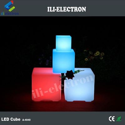 Comércio exterior de luz LED cubo, banquinhos de bar iluminados com CE ROHS certificado