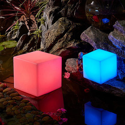 Controle remoto LED Cubo Luz noturna Iluminado Rgb Câmbio de cor Bateria recarregável