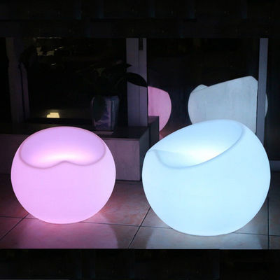 cadeira de bar LED de plástico, banquinho brilhante