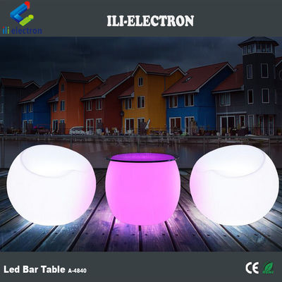 Iluminado Iluminado Bar Stools Material de plástico criativo 16 cores mudando