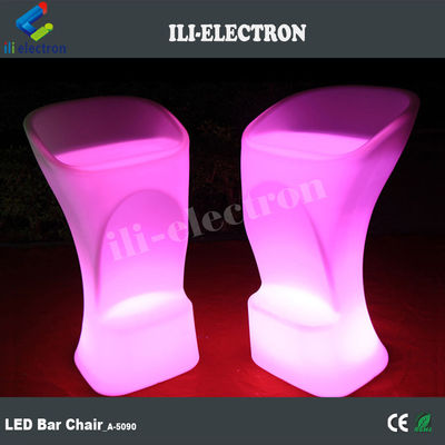 50*48*90cm Cadeira de bar led confortável iluminada/ Cadeira de cocktail iluminada/ Cadeira de bar led iluminada
