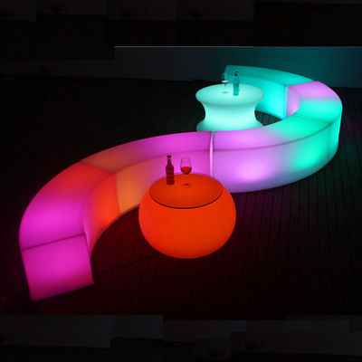 Mobiliário de barra de LED curvo comercial