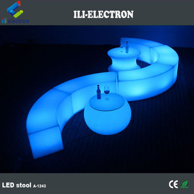 Mobiliário de barra de LED curvo comercial