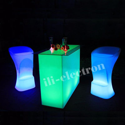 Novo Design Retângulo Iluminado festa led luz led mesa de cocktail