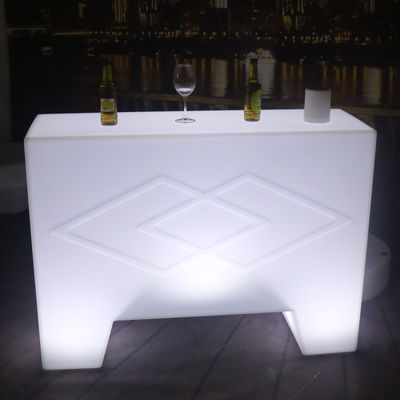 iluminação elegante pequena mesa de bar portátil para uso ao ar livre