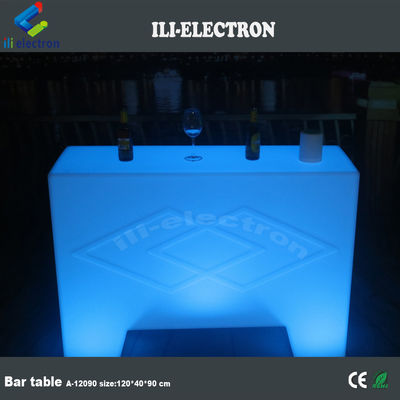 iluminação elegante pequena mesa de bar portátil para uso ao ar livre