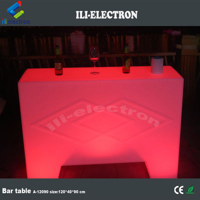 iluminação elegante pequena mesa de bar portátil para uso ao ar livre