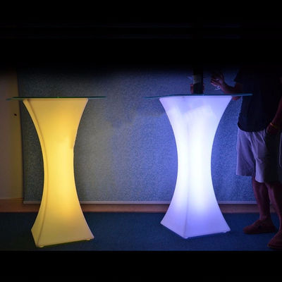 Novo Design de moda PE de plástico festa levou luz mesa de cocktail