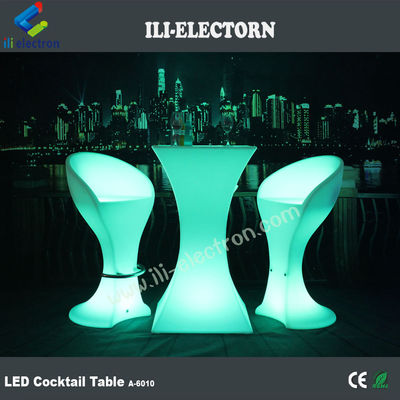 Novo Design de moda PE de plástico festa levou luz mesa de cocktail