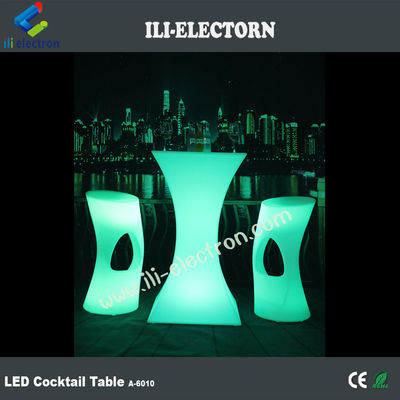 Novo Design de moda PE de plástico festa levou luz mesa de cocktail