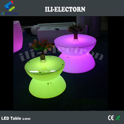 Tabela de café de luz LED exterior de mudança multicolor iluminada