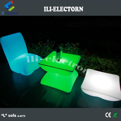 PE Plástico LED Móveis Brilhantes, Mesas de Cocktail Brilhantes 16 Cores Cambiaveis