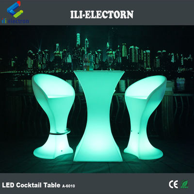Vendas Quentes Eventos de Festas Modernas e Bar Remote Usado Mudança de Cor Decorativo LED Quadrado Cocktail Table